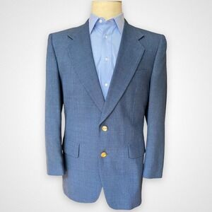 Sterling‎ & Hunt Kuppenheimer Mens Blazer 44R Sport Coat Gold Buttons